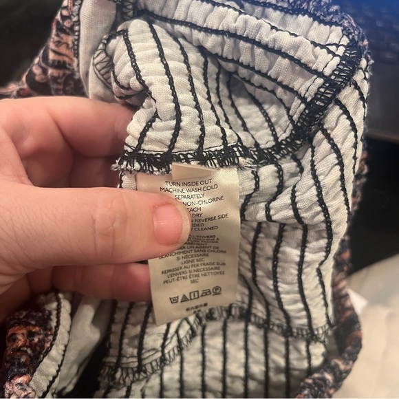 Free People medium blue rust velvet renaissance style puff sleeve blouse medium - Picture 11 of 13